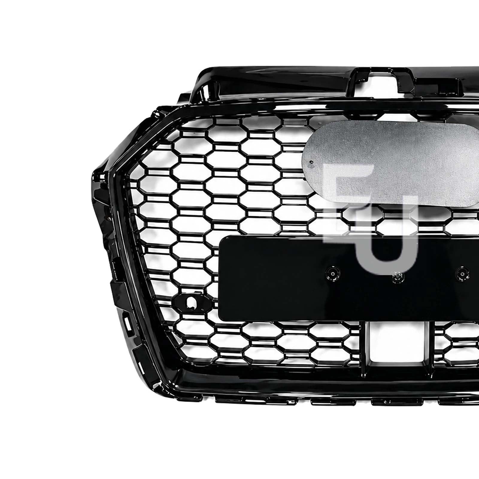 RS3 STYLE HONEYCOMB FRONT GRILLE FOR AUDI A3 S3 8V FACELIFT 2016-2020 BLACK
