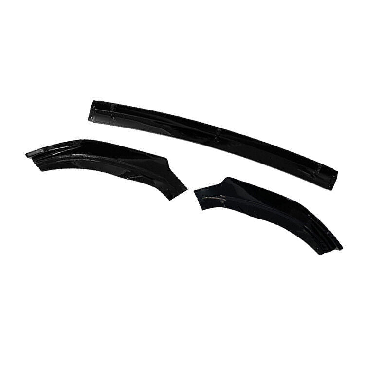 FOR VW POLO MK6 AW GTI R GLOSS BLACK FRONT SPLITTER SPOILER LIP BODY KIT 2018+