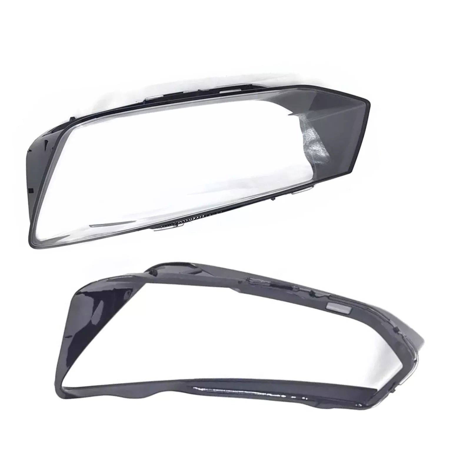 FOR AUDI Q2 LEFT RIGHT SIDE PAIR FRONT HEADLIGHT HEADLAMP LENS COVER 2017-2022