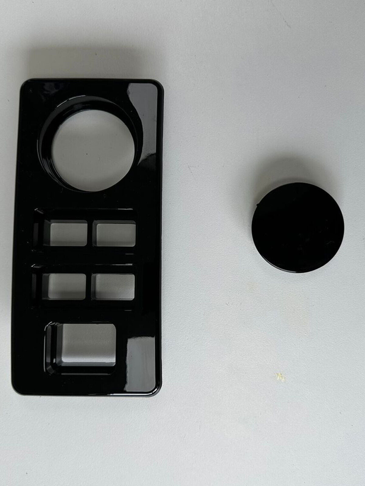 LAND ROVER DEFENDER DOUBLE DIN STEREO KIT FASCIA SOUND SYSTEM PANEL GLOSS BLACK