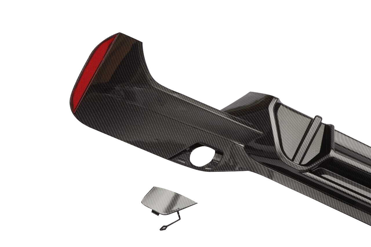 FOR BMW 5 SERIES G30 G31 M PERFORMANCE M5 STYLE REAR BUMPER DIFFUSER CARBON LOOK