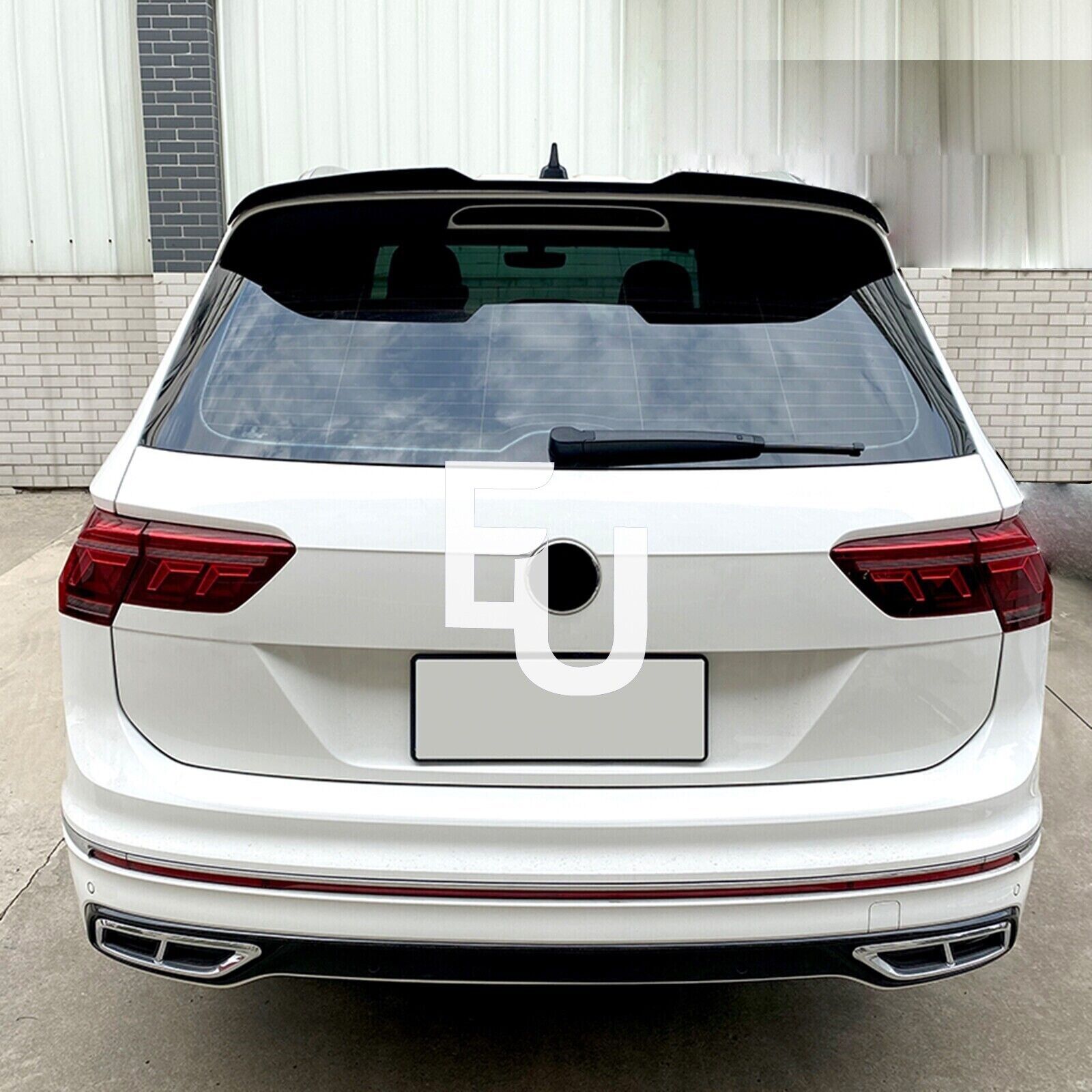 FIT FOR VW TIGUAN MK2 16-23 R-LINE STYLE REAR BOOT ROOF SPOILER WING GLOSS BLACK