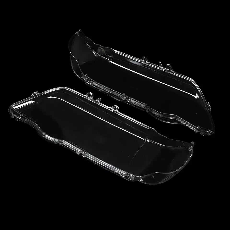 LEFT RIGHT HEADLIGHT HEADLAMP LENS COVER SHELL REPLACEMENT FOR BMW X5 E53 00-03