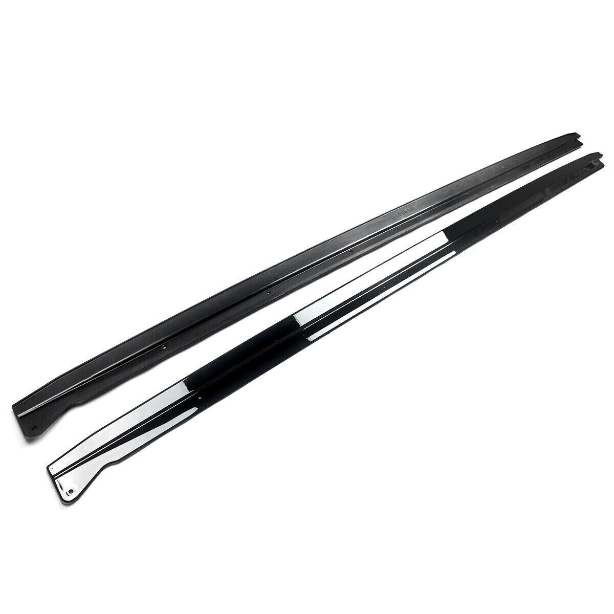 FOR BMW X5M F85 F15 X6M F86 F16 GLOSS BLACK SIDE SKIRT EXTENSION BLADE LIP 14-18