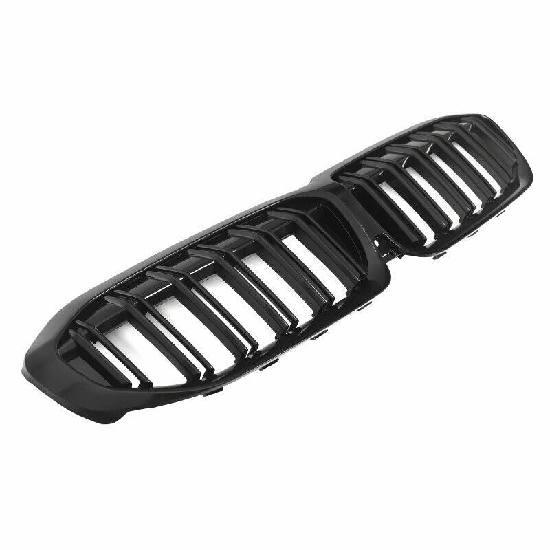 FOR BMW 3 SERIES G20 G21 2019+ KIDNEY GRILLE GRILL DUAL SLAT M LOOK GLOSS BLACK