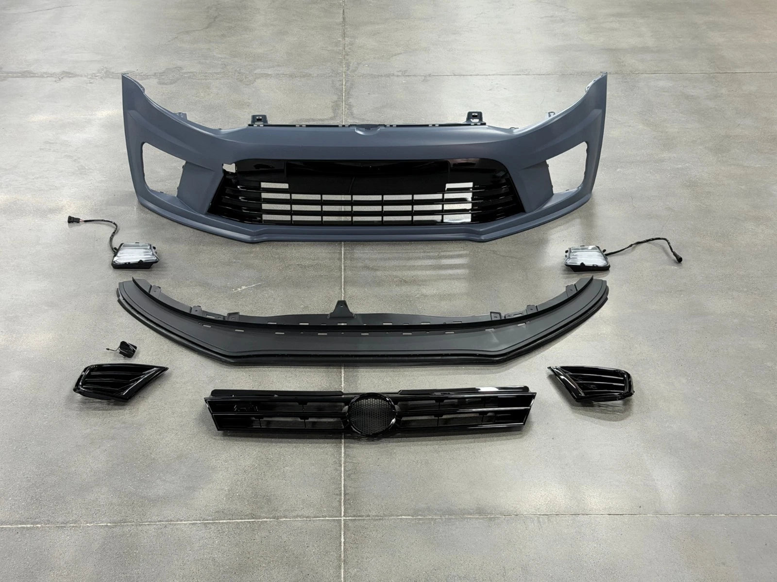 FOR VW VOLKSWAGEN POLO MK5 6R 6C 2009-2017 FRONT & REAR BUMPER KIT WRC STYLE