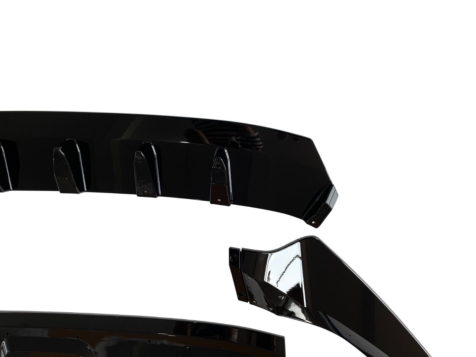 FOR AUDI Q8 S LINE FRONT BUMPER SPLITTER LIP SPOILER GLOSS BLACK 2018 ONWARDS