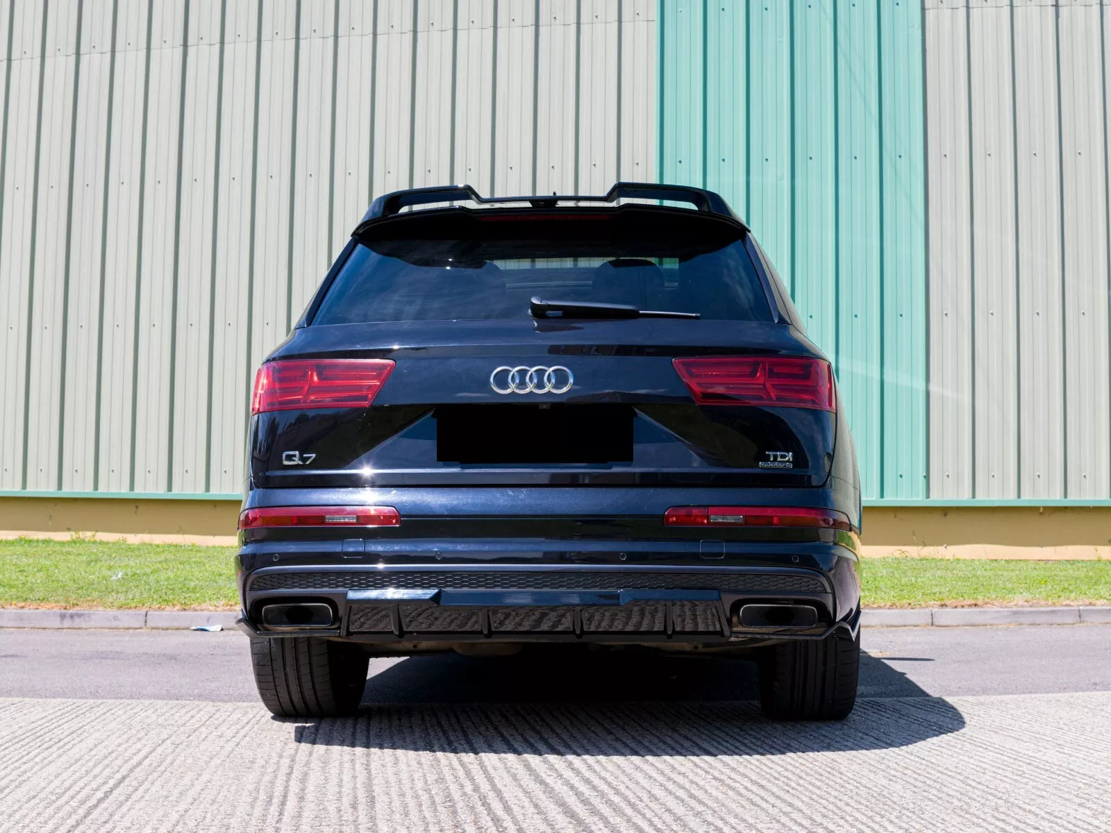 FOR AUDI Q7 4M SQ7 S LINE REAR ROOF BOOT WING SPOILER LIP GLOSS BLACK 2016-2019