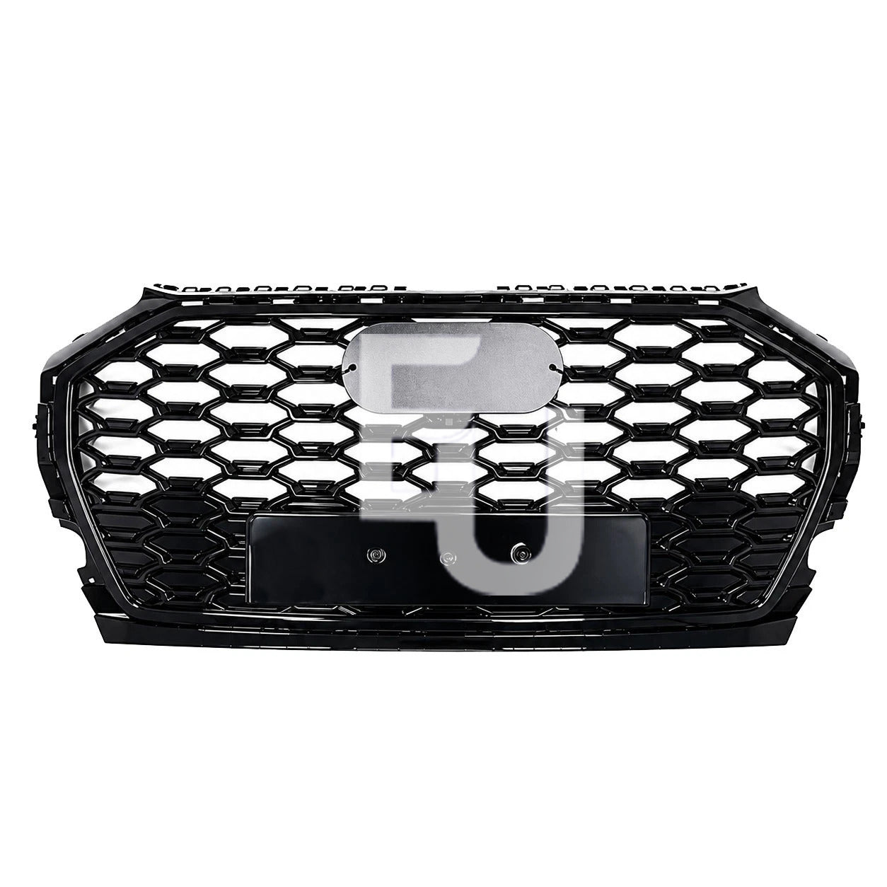 FOR AUDI Q5 SQ5 FY 21-24 RSQ5 STYLE FRONT HONEYCOMB GRILLE FOG COVERS TRIM BLACK