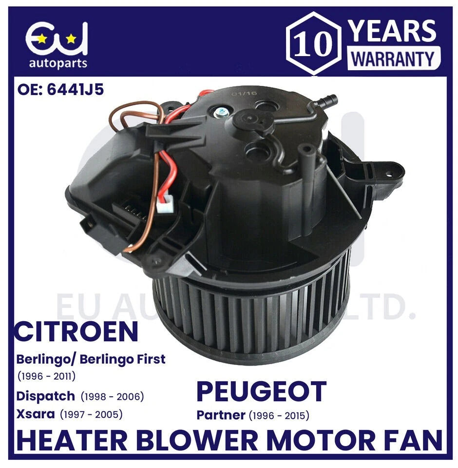 HEATER BLOWER MOTOR FAN FOR CITROEN DISPATCH BERLINGO ZX PEUGEOT PARTNER EXPERT