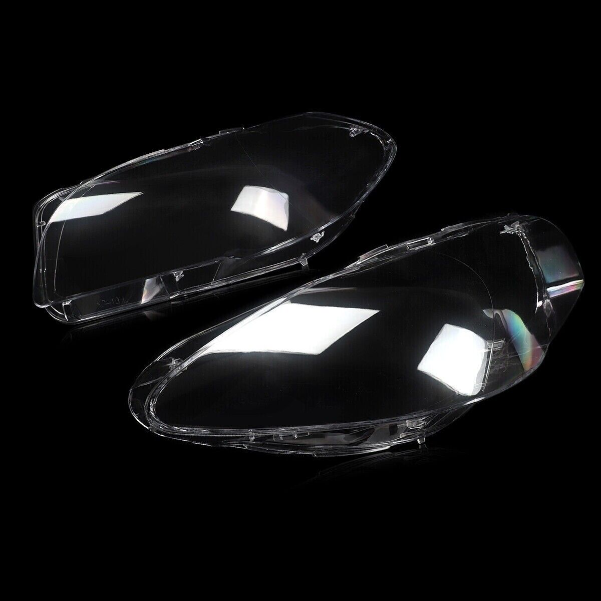 FOR 2011-2016 BMW 5 SERIES F10 HEADLIGHT LENS HEADLAMP COVERS RIGHT + LEFT SIDE