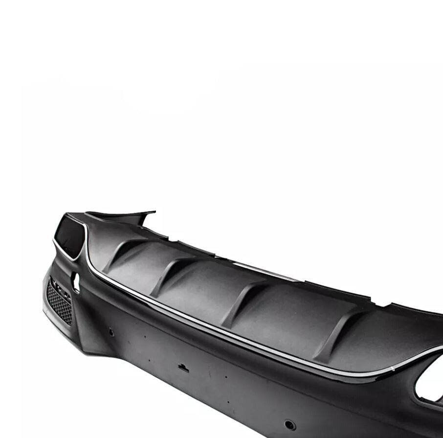 FOR MERCEDES GLE COUPE C292 AMG GLE63 STYLE REAR DIFFUSER VALANCE TAILPIPE BLACK