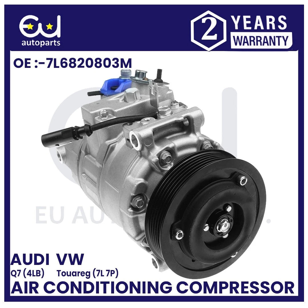 AIR CONDITIONING AC COMPRESSOR FOR VW TOUAREG 7L 7P AUDI Q7 4LB 3.0L 7L6820803F