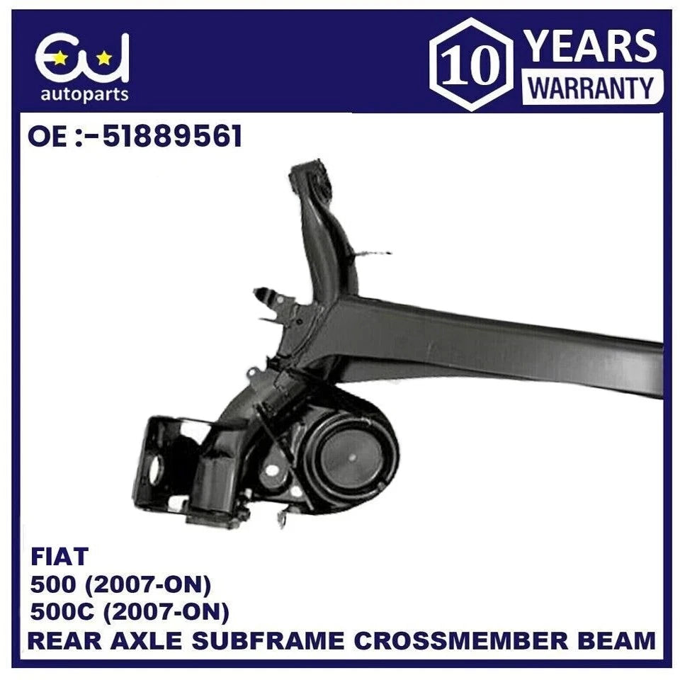 HEAVY DUTY REAR AXLE SUBFRAME FOR FORD KA 08-16 FIAT 500 4MM THICKER METAL