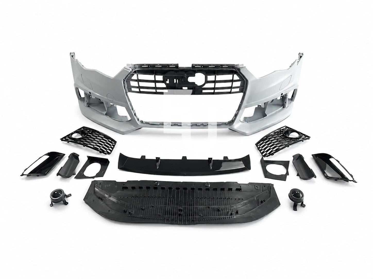 RS6 LOOK FRONT BUMPER CONVERSION BODYKIT FOR AUDI A6 S6 C7.5 LCI 15-18 W/GRILL