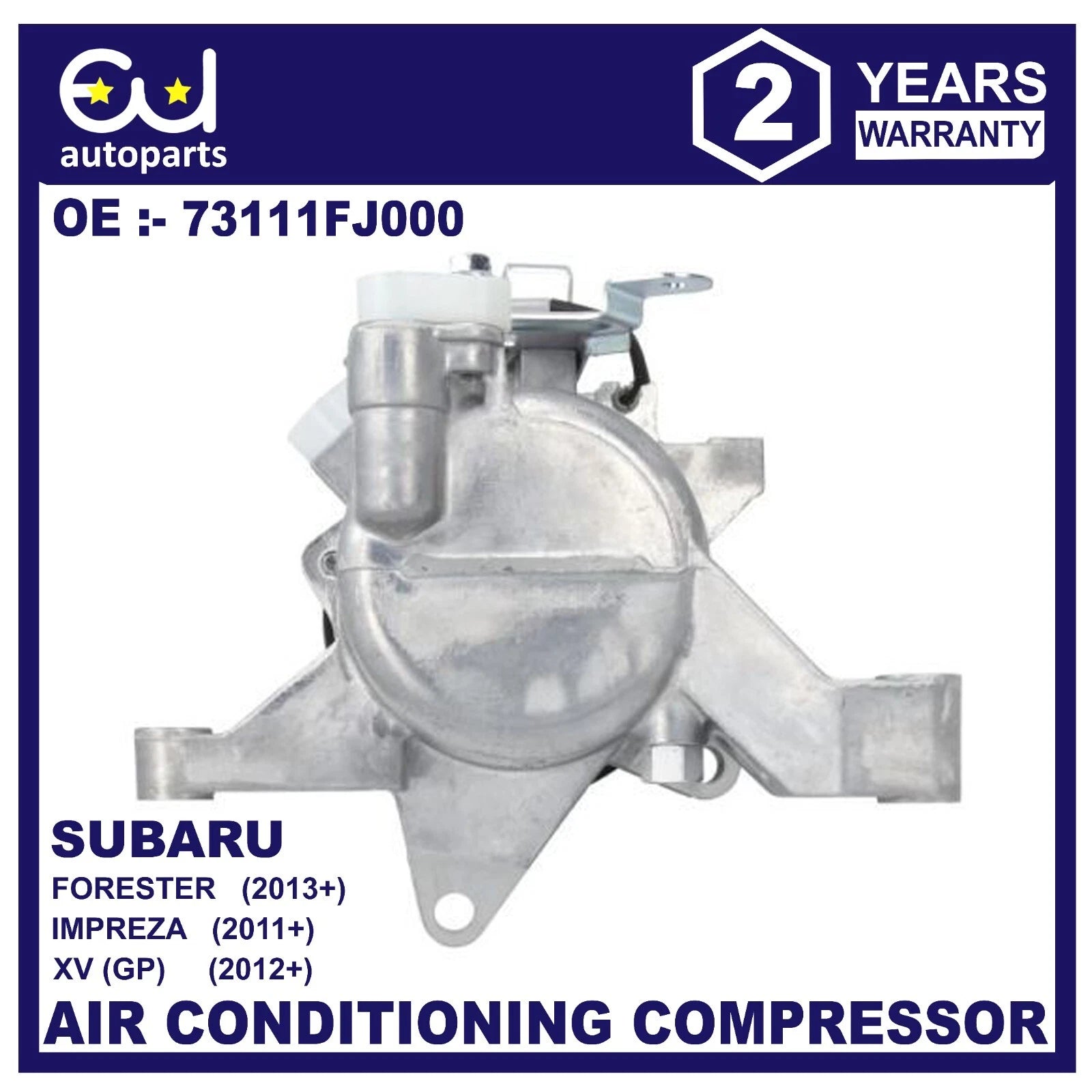 AIR CON COMPRESSOR AC FOR SUBARU FORESTER SJ IMPREZA GJ 1.6 2.0 2.5 73111FJ000