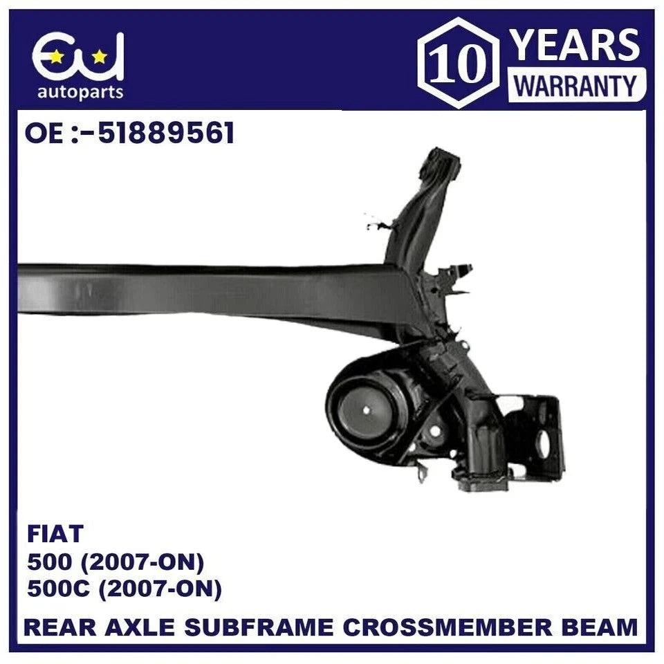 HEAVY DUTY REAR AXLE SUBFRAME FOR FORD KA 08-16 FIAT 500 4MM THICKER METAL