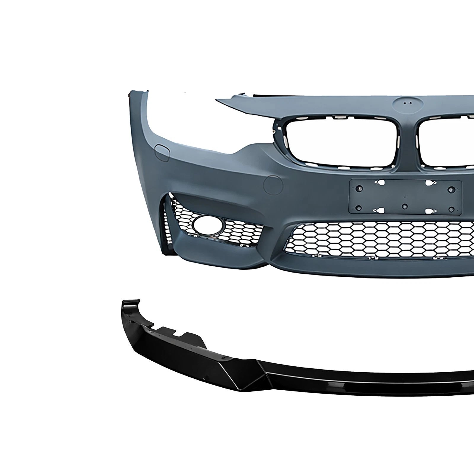 FOR BMW F30 F31 M3 STYLE UPGRADE FRONT BUMPER SPLITTER BODYKIT PRIMED 2011-2019