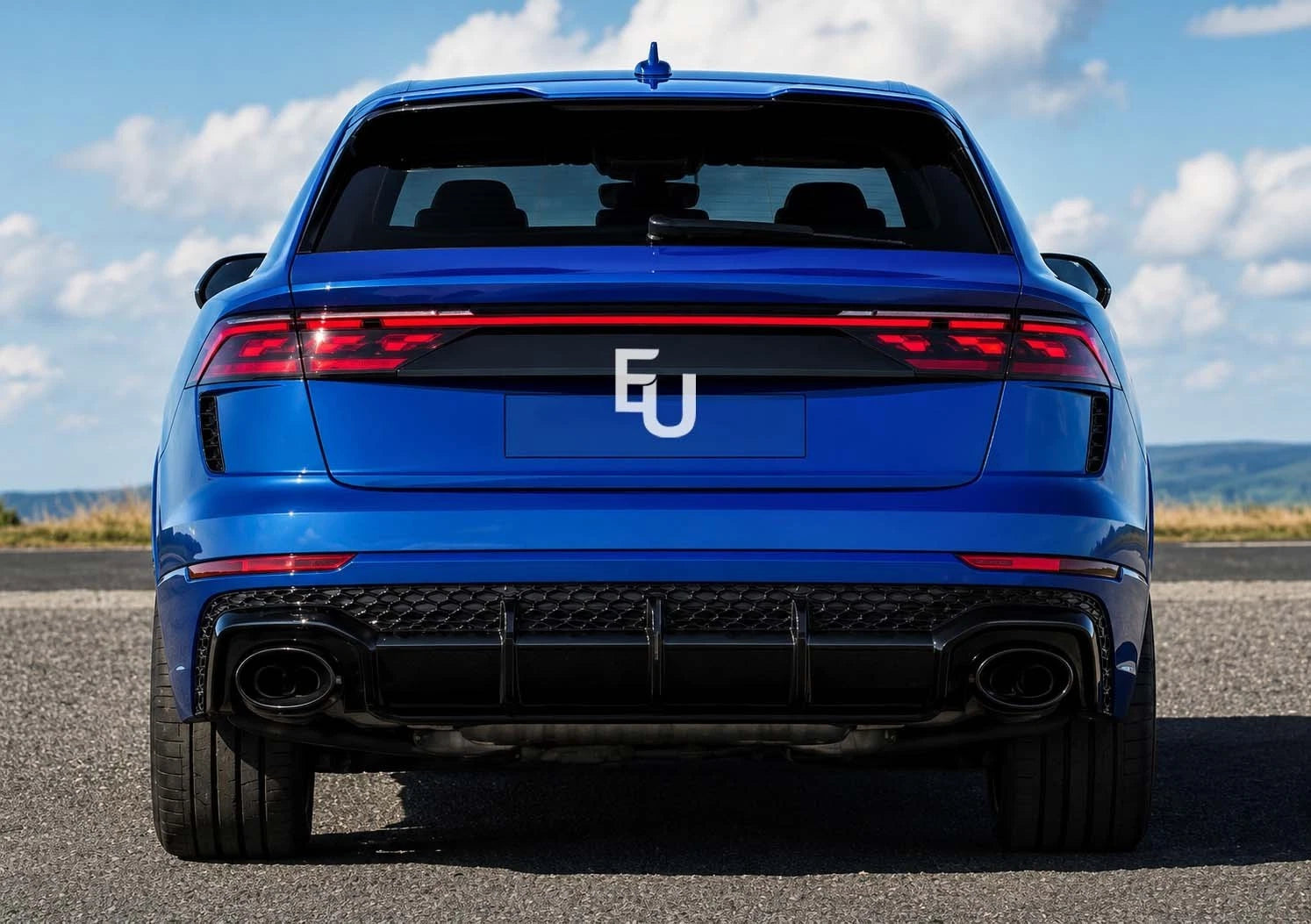 LCI 2024+ RSQ8 CONVERSION FRONT REAR BUMPER DIFFUSER BODYKIT FOR AUDI Q8 2019-23