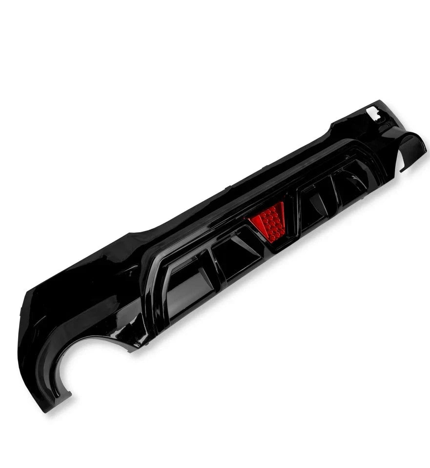 COMPETITIVE REAR DIFFUSER M SPORT DUAL EXHAUST FOR BMW 1 SERIES F40 19+ GLOSS