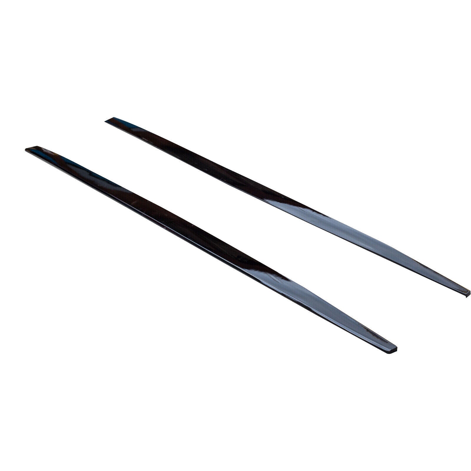 FOR BMW 3 SERIES F34 GT GRAN TURISMO MP STYLE SIDE SKIRT EXTENSIONS BLADE GLOSS BLACK12-23