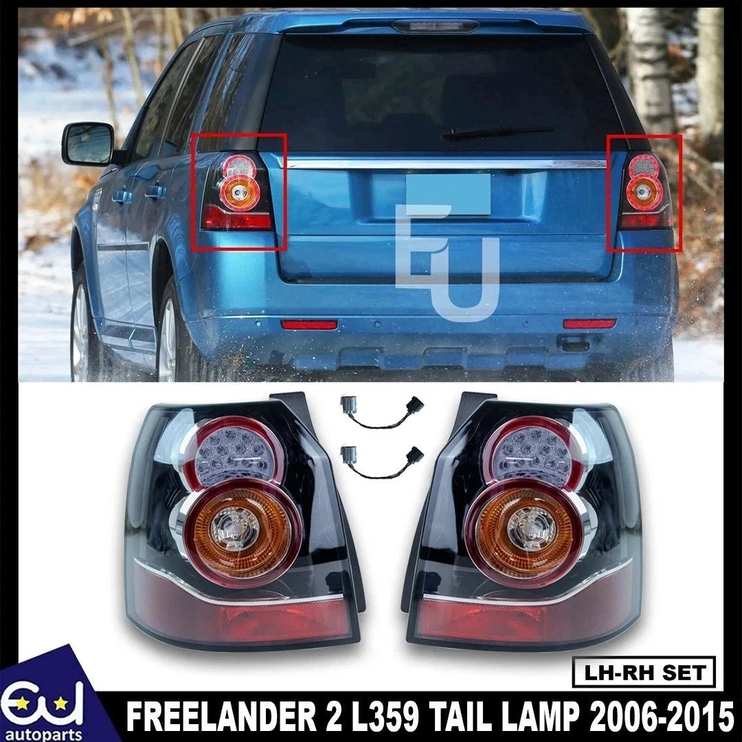 UPGRADE BLACK REAR LED TAIL LIGHT LAMP FOR LAND ROVER FREELANDER 2 L359 2006-14