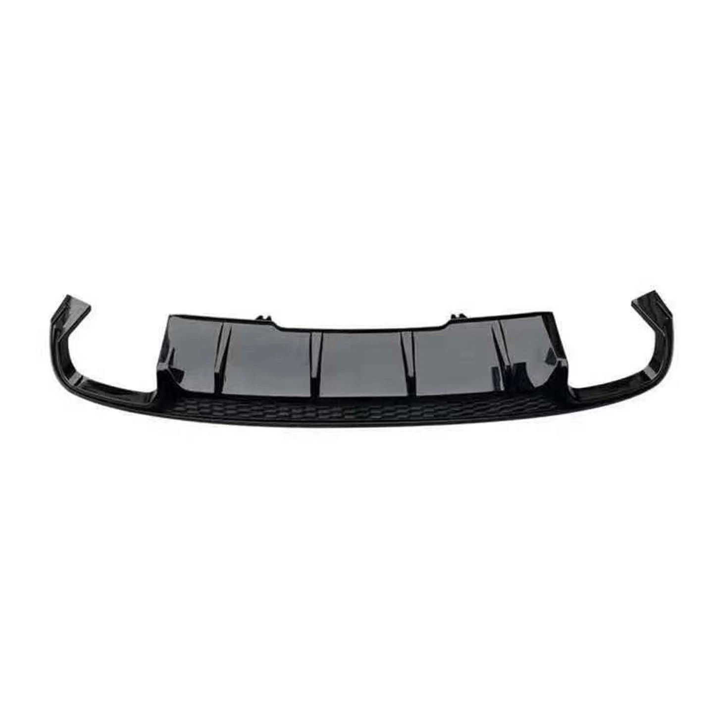 FOR AUDI A4 S4 B9 SLINE REAR BUMPER DIFFUSER SPLITTER GLOSS BLACK 2015-2019