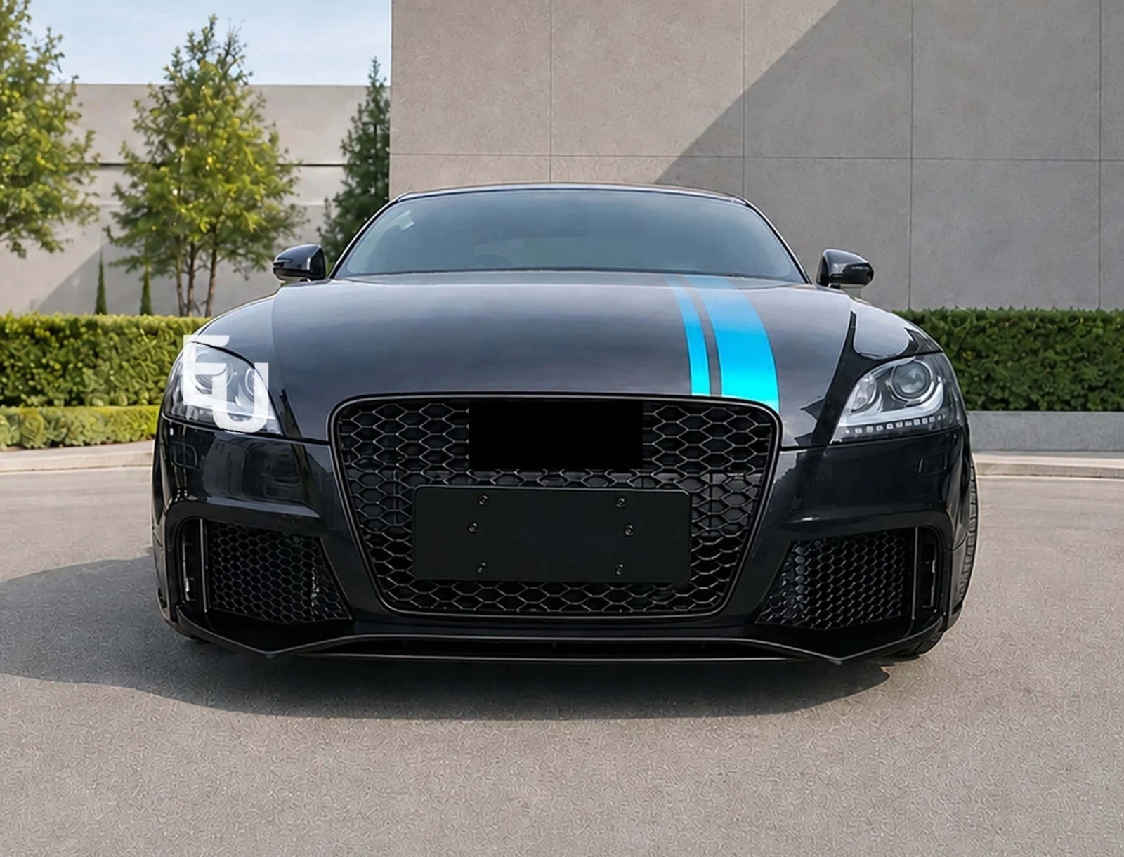 TTRS LOOK CONVERSION FRONT BUMPER BODY KIT FOR AUDI TT MK2 8J 07-14 W/GRILLE