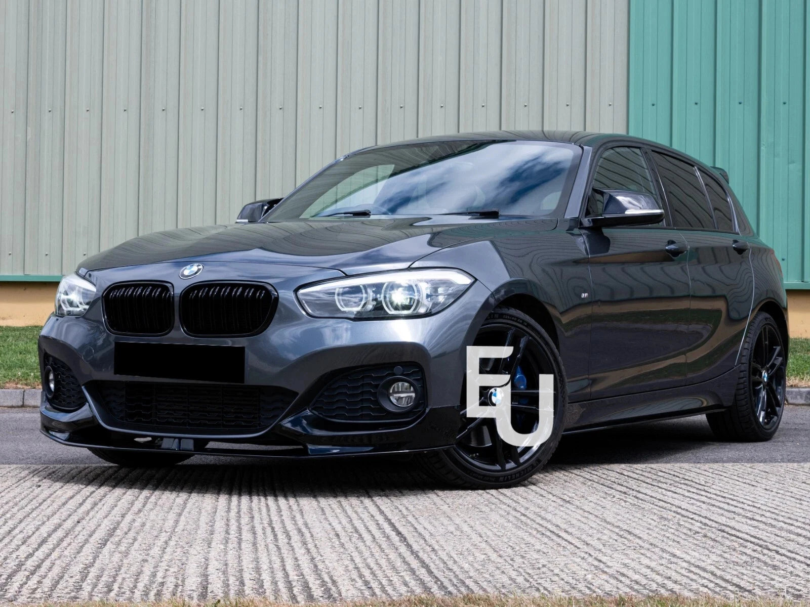 FOR BMW 1 SERIES F20 F21 FRONT SPLITTER REAR DIFFUSER BODY KIT GLOSS BLACK 15-18