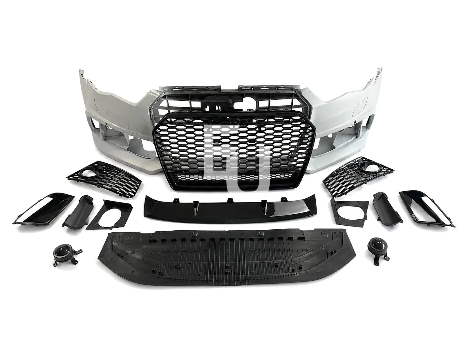 RS6 LOOK FRONT BUMPER CONVERSION BODYKIT FOR AUDI A6 S6 C7.5 LCI 15-18 W/GRILL