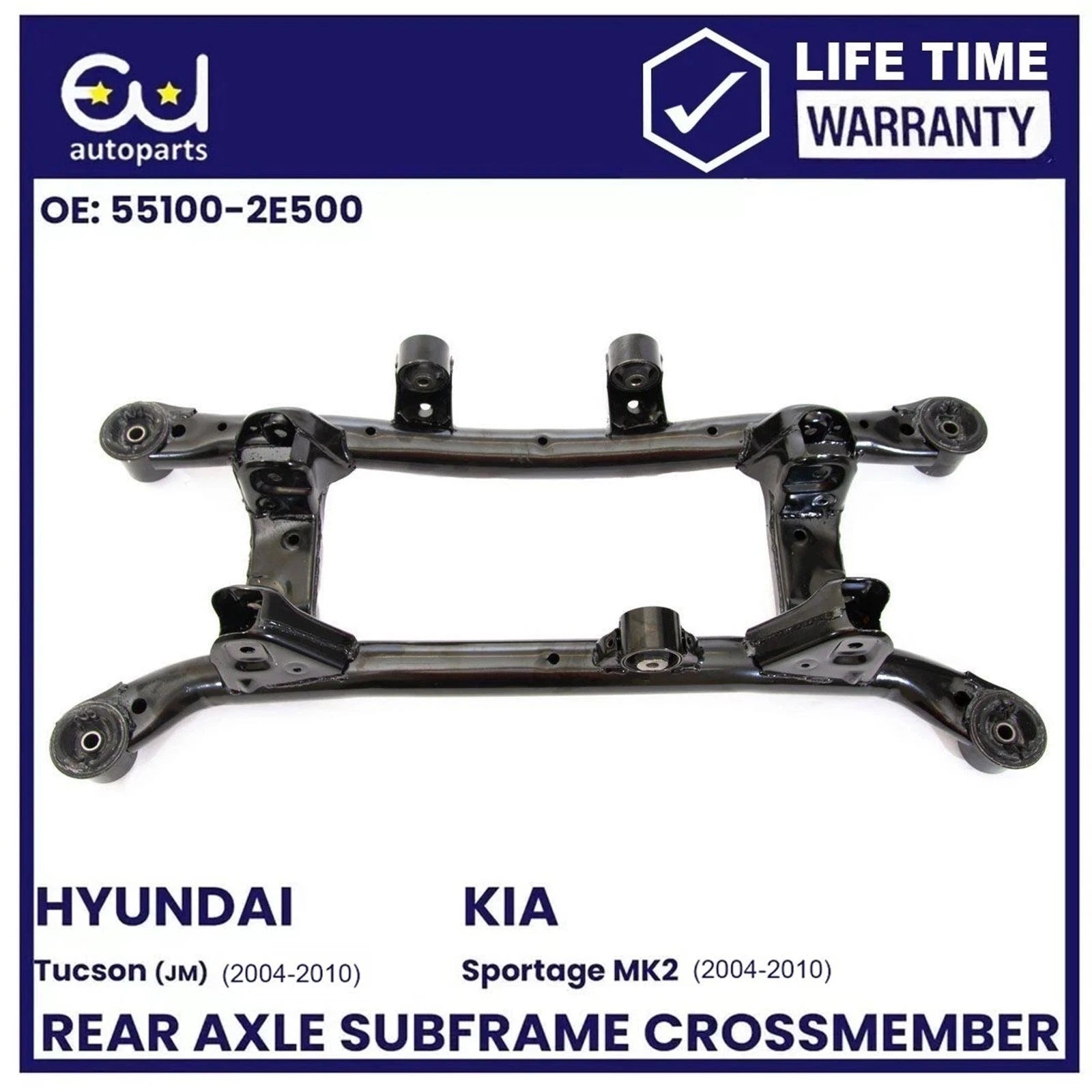 FOR HYUNDAI TUCSON KIA SPORTAGE MK2 4WD 2004–2010 REAR SUBFRAME AXLE CROSSMEMBER