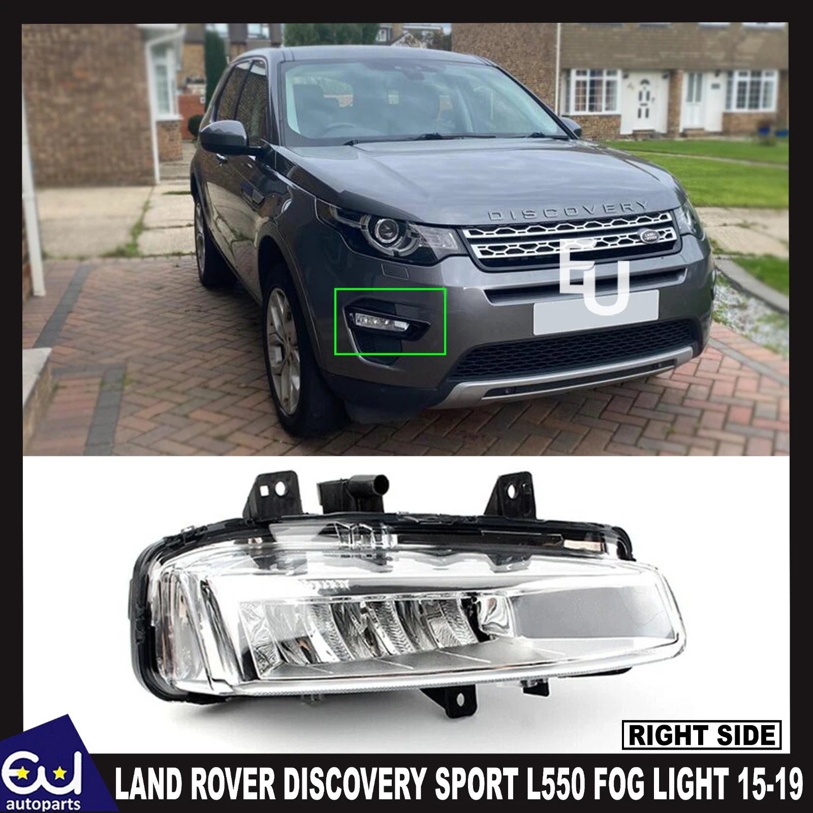 FOR LAND ROVER DISCOVERY SPORT L550 14-19 FRONT RIGHT DRIVER SIDE FOG LIGHT LAMP