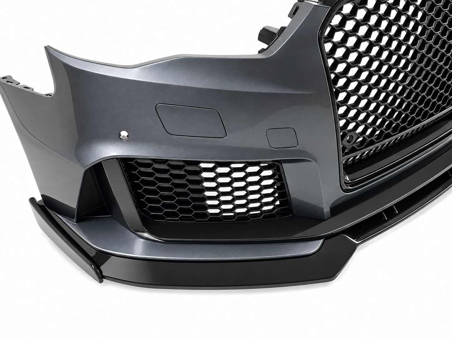 RS3 STYLE FRONT BUMPER CONVERSION KIT FOR AUDI A3 S3 8V 2012-16 SEDAN W/SPLITTER