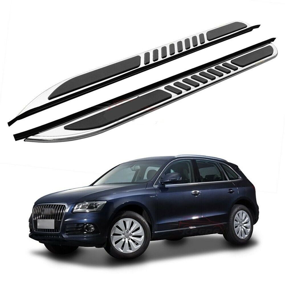 MONSOON STYLE SIDE STEPS RUNNING BOARD FOR AUDI Q5 2009-2016 NEW ALUMINIUM