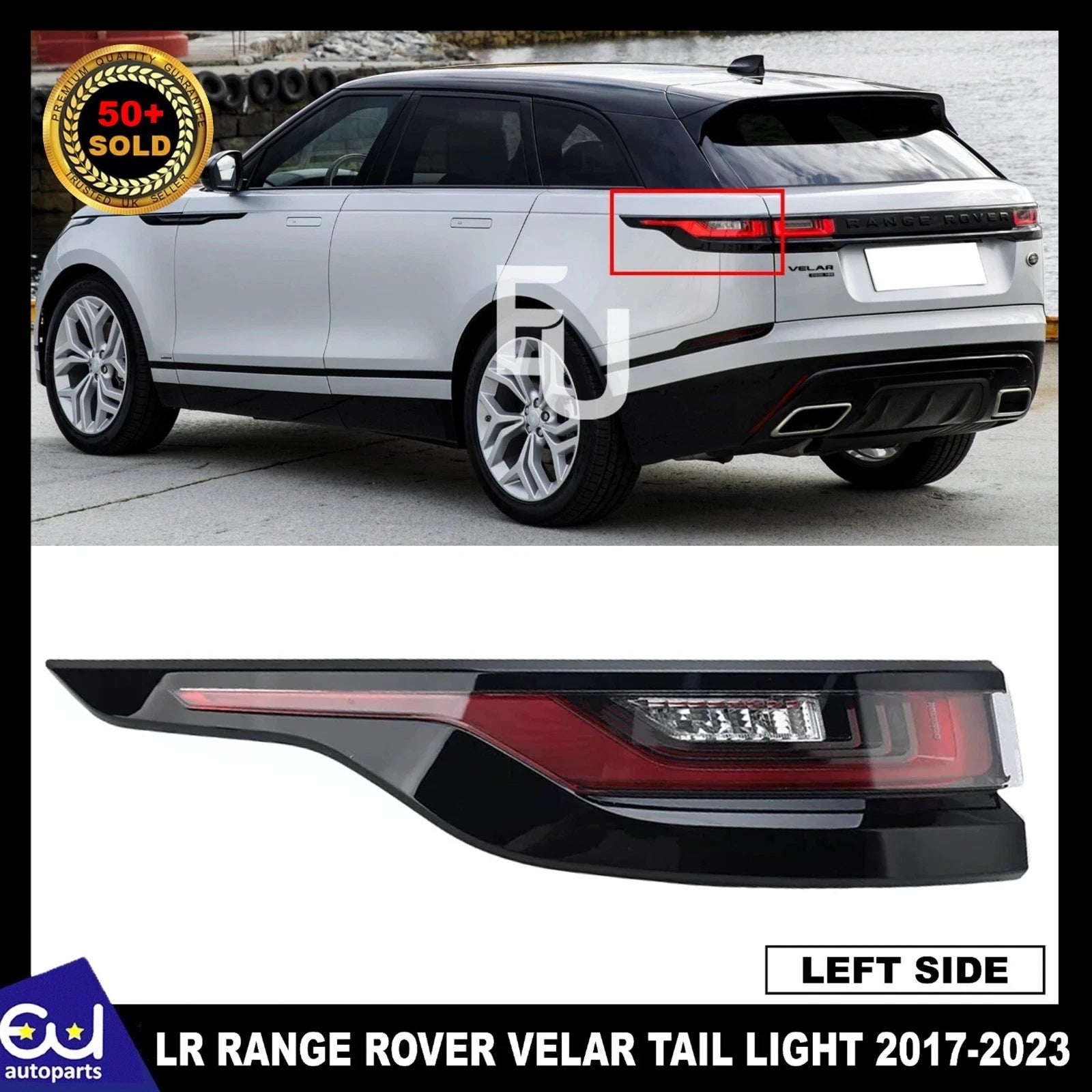 LEFT OUTER TAIL LIGHT LAMP ASSEMBLY FOR LAND ROVER RANGE ROVER VELAR 2017-2023