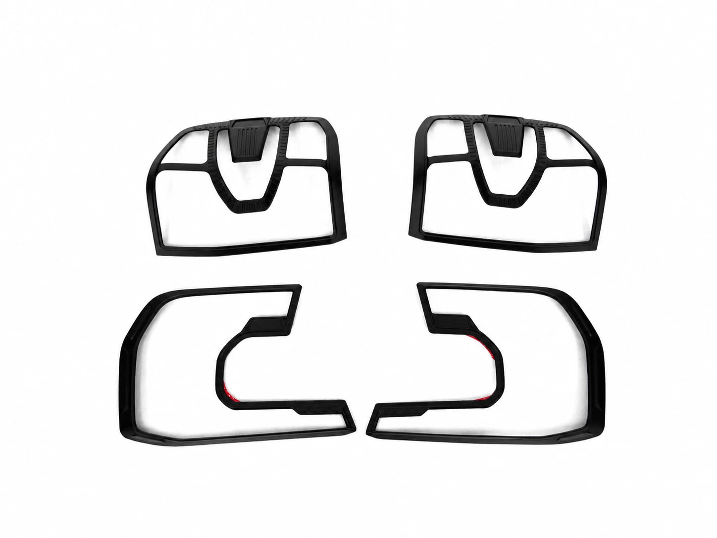 MATTE BLACK HEAD LIGHT TAIL LAMP COVER PROTECTION GUARD FOR FORD RANGER T9 2023+