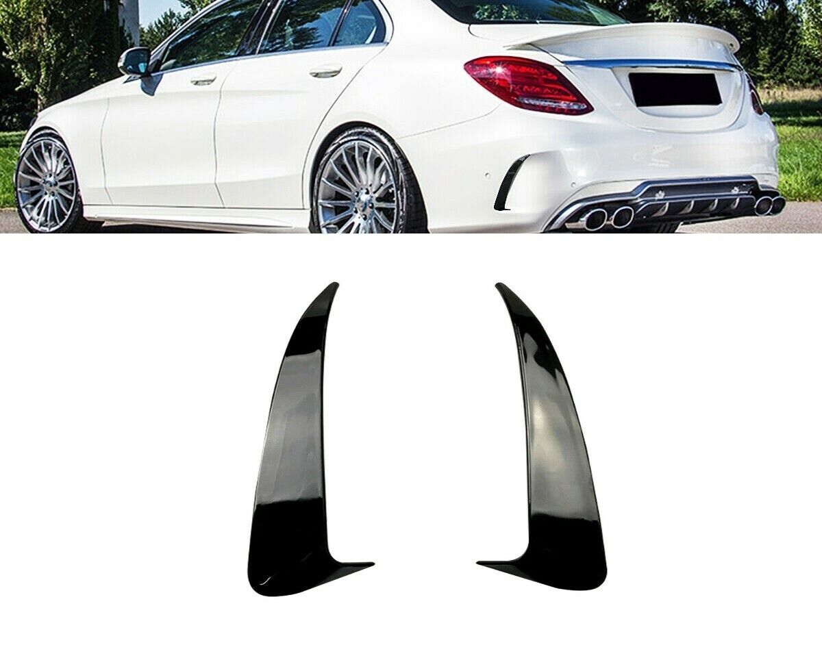 REAR BUMPER SPOILER TRIM AIR VENT COVER FOR MERCEDES BENZ C CLASS W205 AMG STYLE