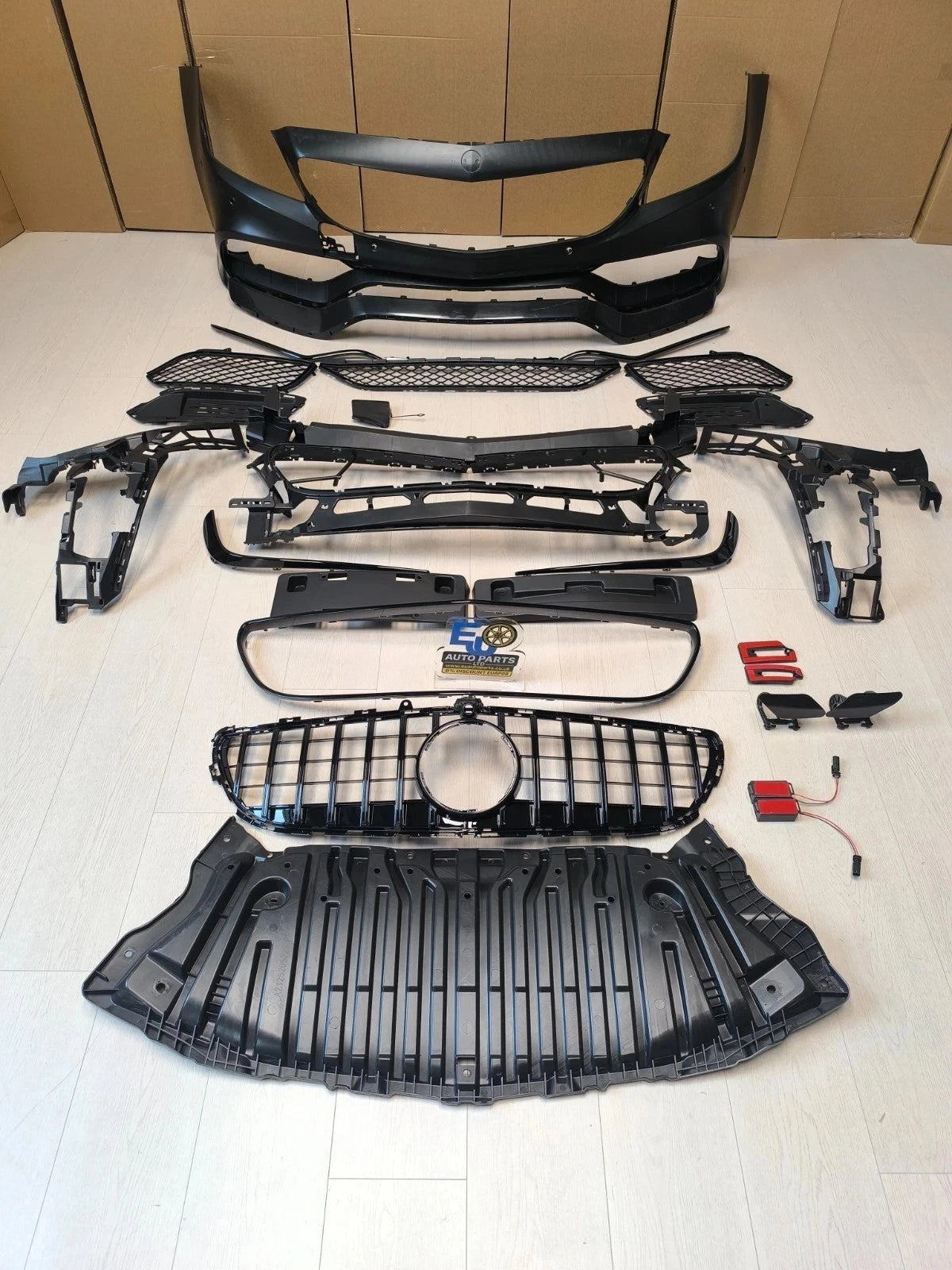 FOR MERCEDES CLS W218 X218 C218 AMG STYLE FRONT BUMPER KIT W/GT GRILLE 2015-2017