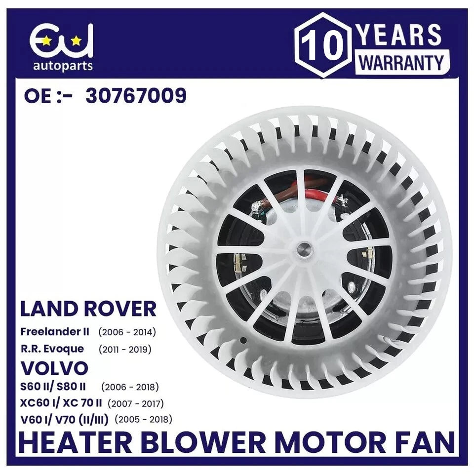 HEATER BLOWER MOTOR FAN FOR VOLVO XC60 XC70 S60 S80 V70 V60 OEM QUALITY 30767009