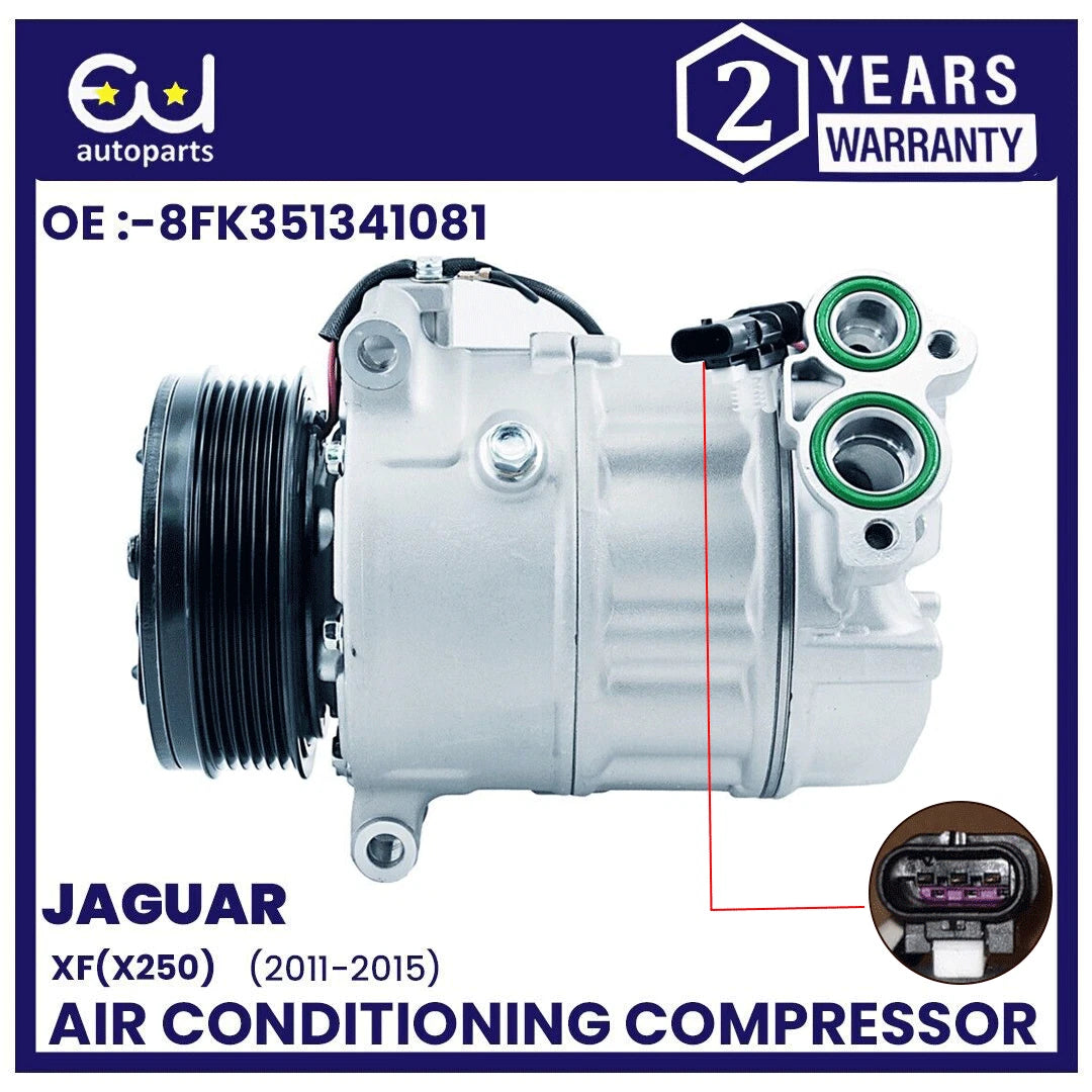AIR CONDITIONING AC COMPRESSOR FOR JAGUAR XF X250 11-15 2.2 D C2Z13666 C2Z29596