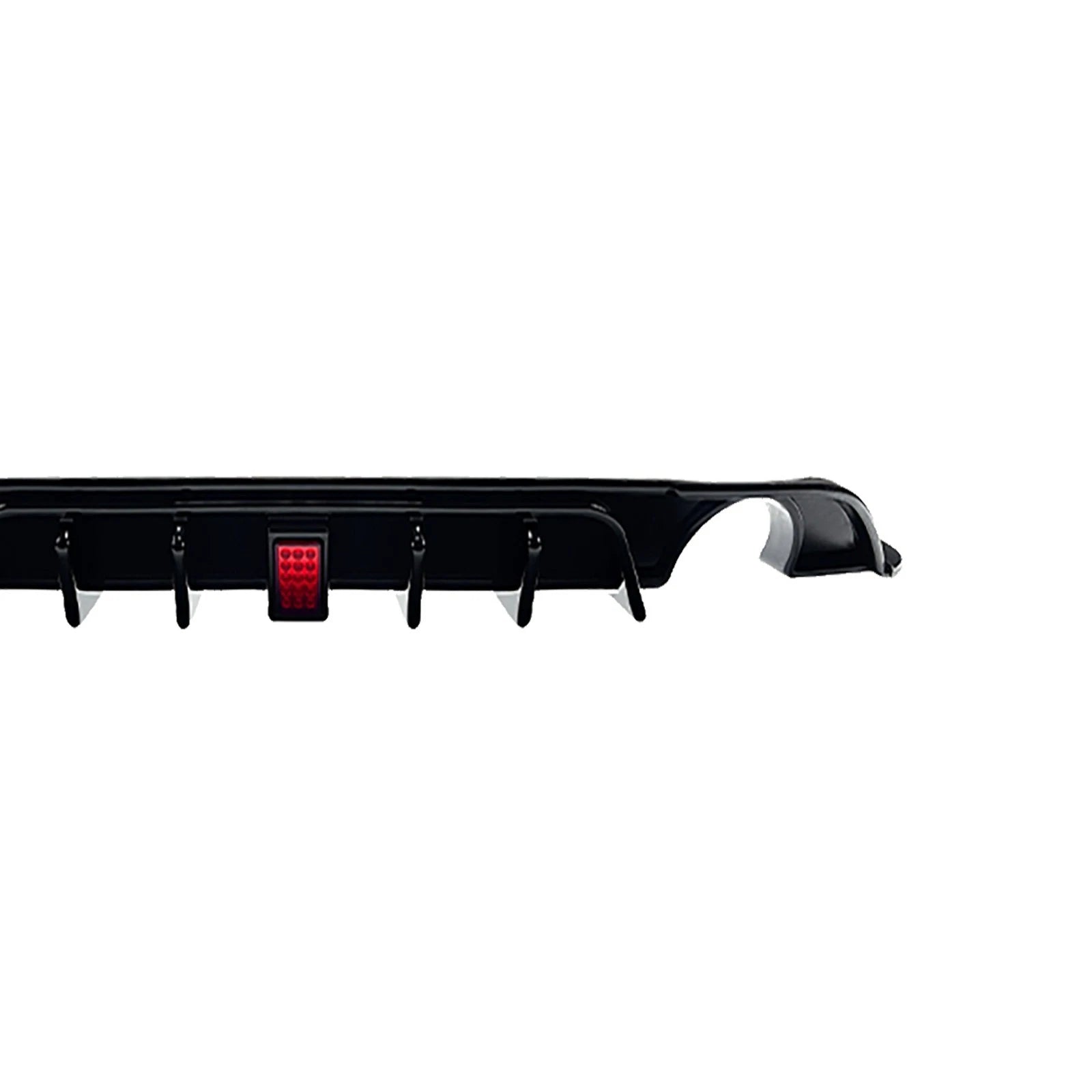REAR DIFFUSER F1 LIGHT TCR STYLE GLOSS BLACK FOR VW GOLF MK7.5 GTI GTE GTD 16-20