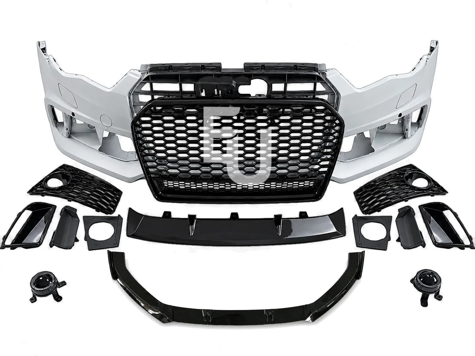 RS6 LOOK FRONT BUMPER CONVERSION BODYKIT W/SPLITTER FOR AUDI A6 S6 C7.5 15-18