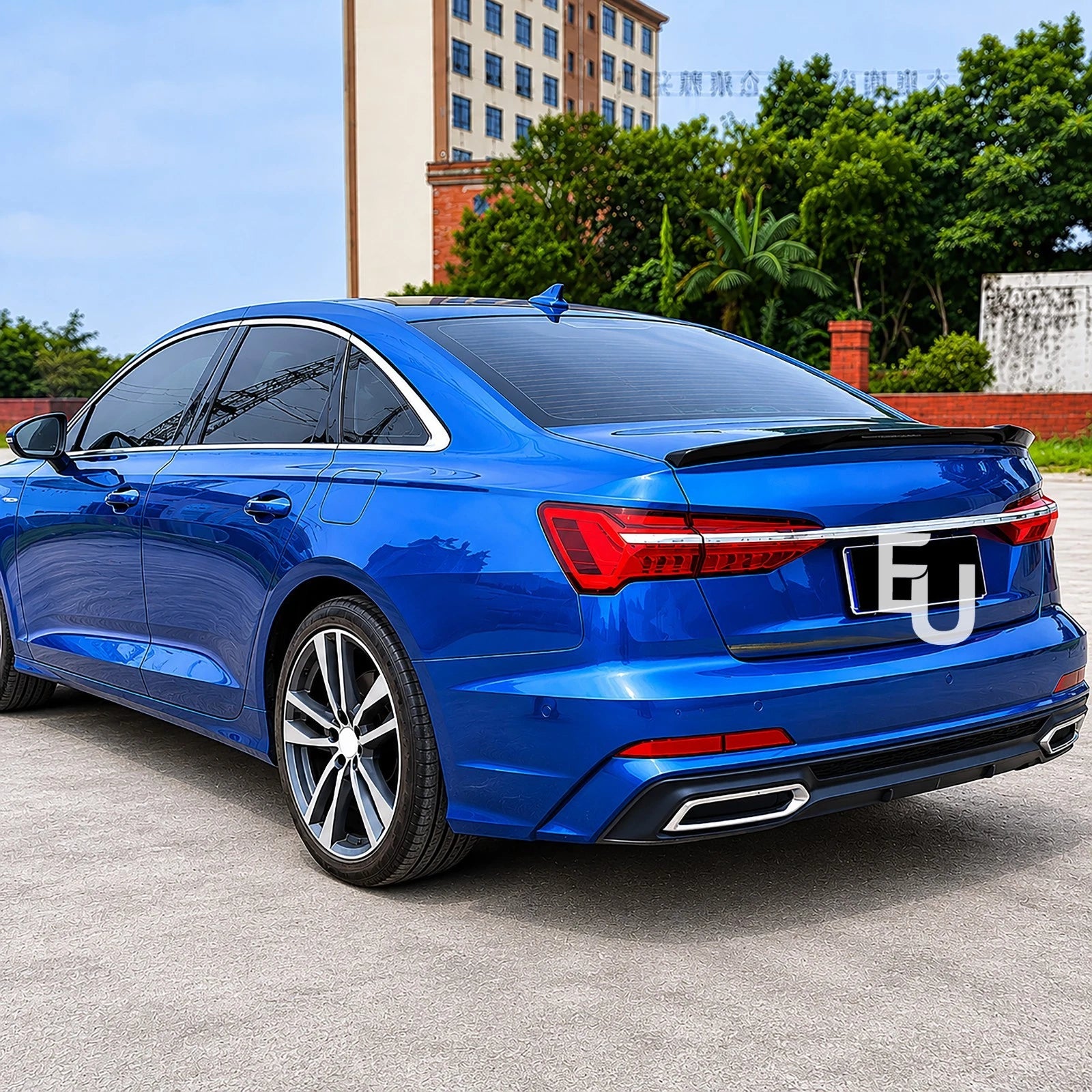 FOR AUDI A6 S6 C8 SALOON REAR M4 STYLE BOOT LIP SPOILER WING KIT UNPAINTED 2019+