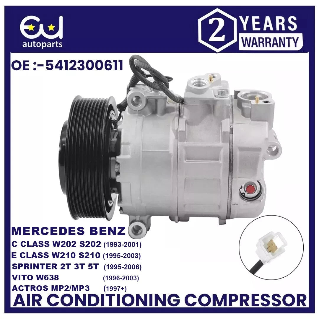 AIR CON AC COMPRESSOR FOR MERCEDES C E M S CLASS W202 S202 W140 W210 SLK R170