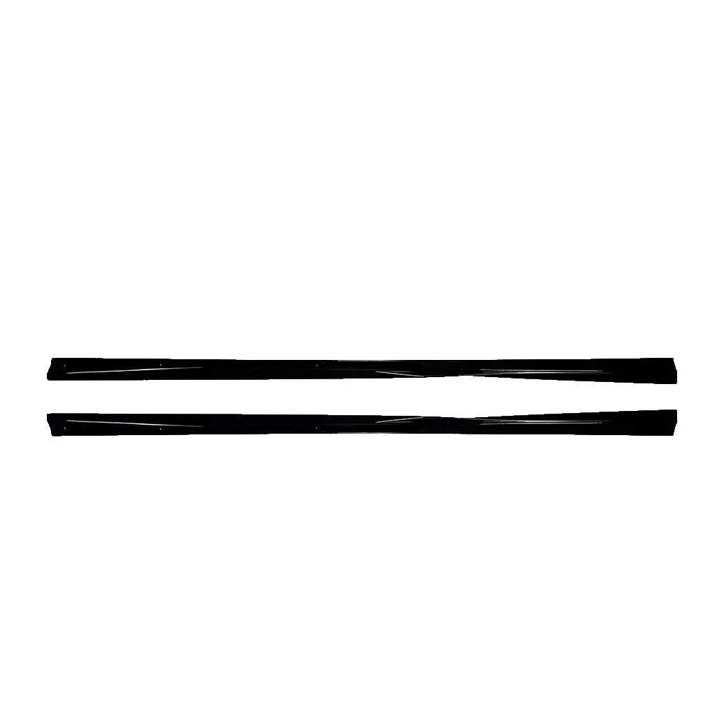 FOR MERCEDES E CLASS COUPE C207 SIDE SKIRT AMG EXTENSION BLADE 09-16 GLOSS BLACK