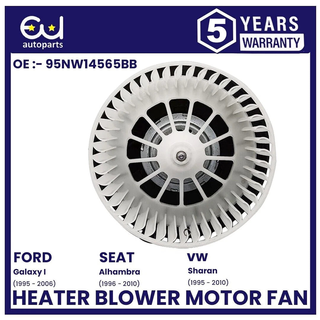 HEATER BLOWER MOTOR FAN FOR FORD GALAXY MK1 MK2 SEAT ALHAMBRA VW SHARAN RHD