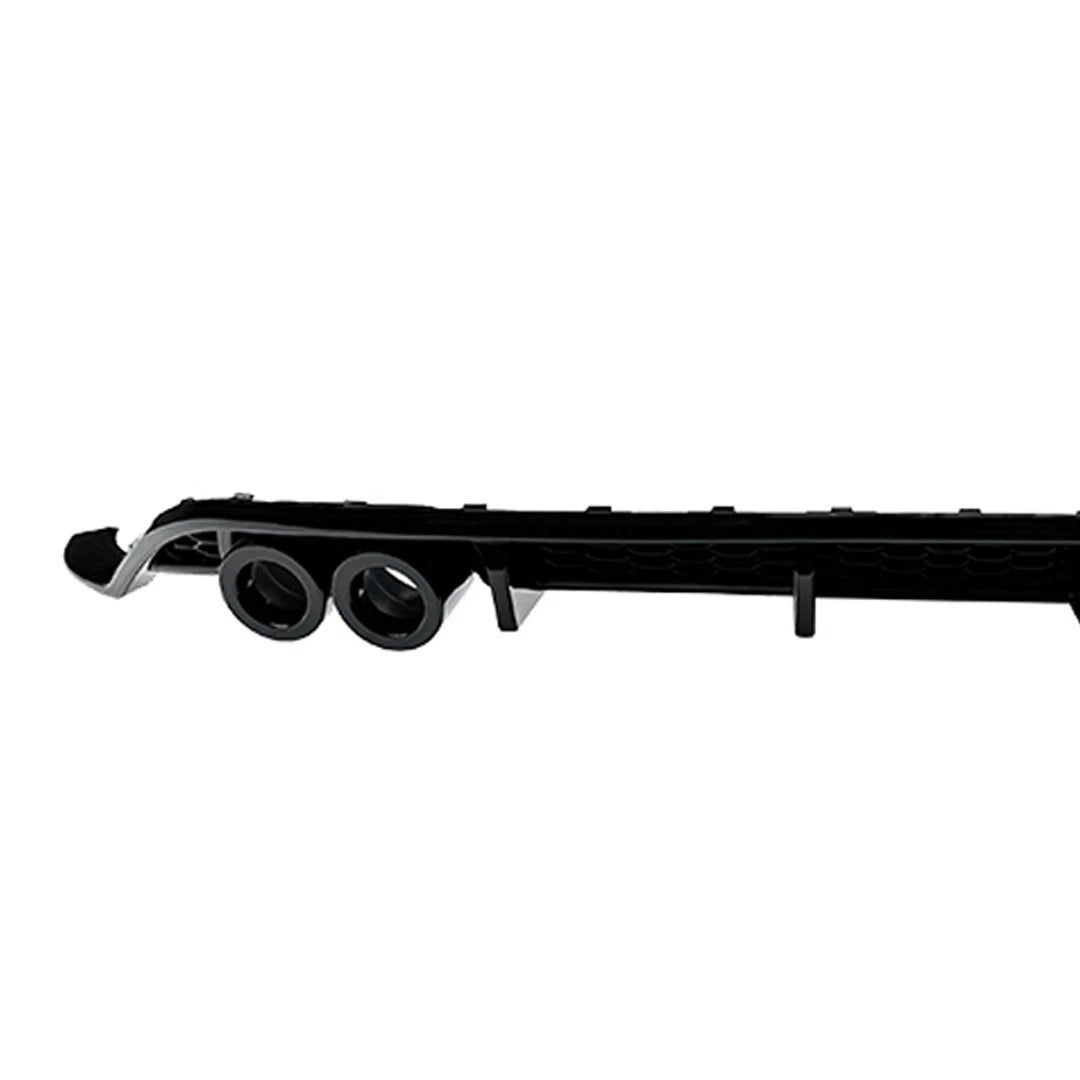 FOR VW POLO MK6 GTI STYLE REAR BUMPER DIFFUSER LIP SPOILER GLOSS BLACK 2017-2021