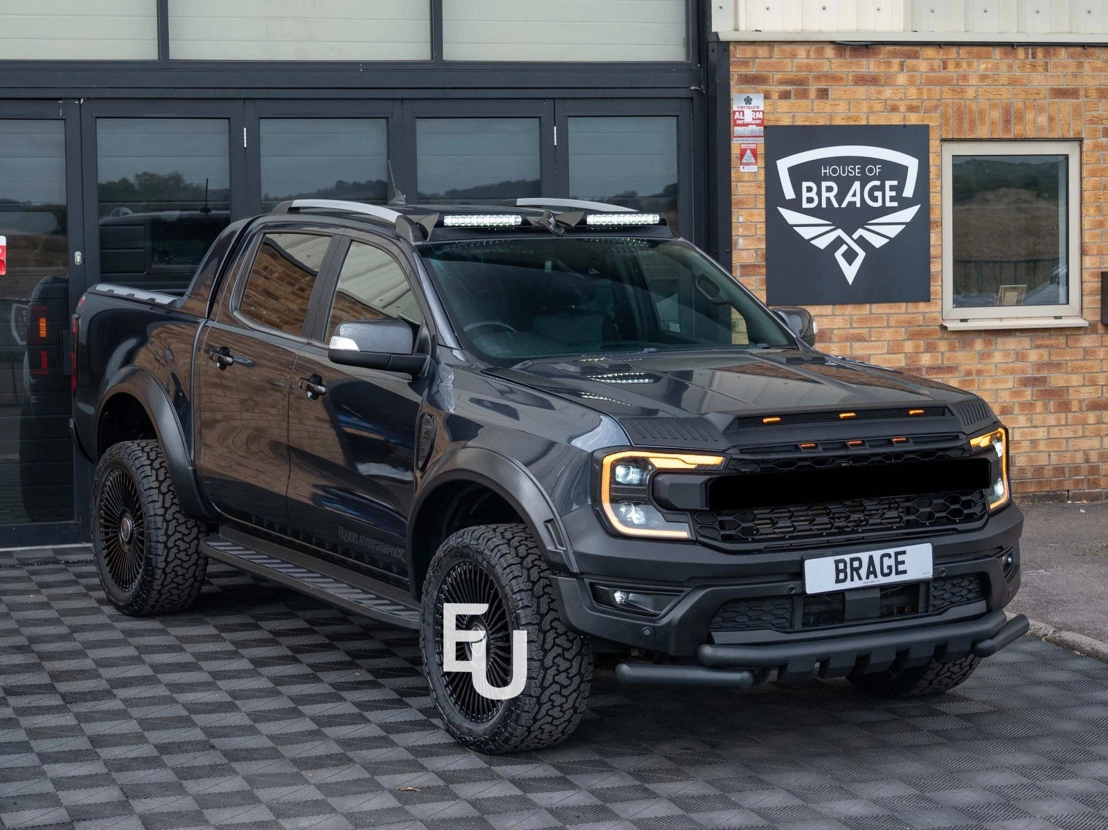 T9 RAPTOR STYLE RUNNING BOARDS SIDE STEPS FOR FORD RANGER T6 T7 T8 T9 2012+