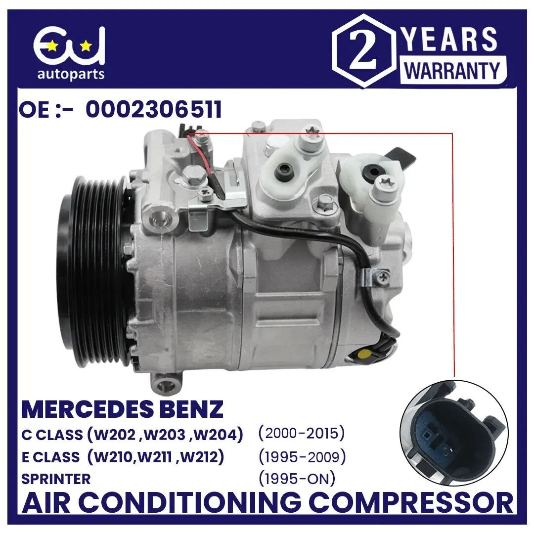 AIR CON AC COMPRESSOR PUMP FOR MERCEDES C-CLASS W203 W204 E-CLASS W211 SPRINTER