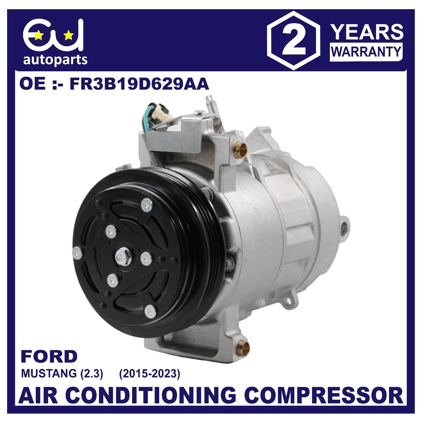 AIR CON AC COMPRESSOR PUMP FOR FORD MUSTANG 2.3 2015-2023 FR3Z19703F